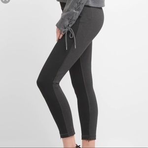 GAP Scuplt Ponte Leggings Pants Skinny Zipper Ankle Black / Gray Women’s S Small